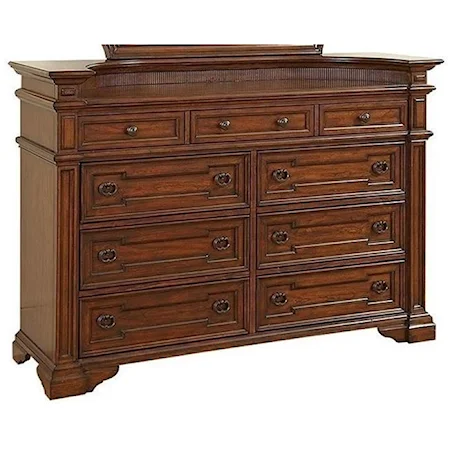 Traditional 9-Drawer Dresser